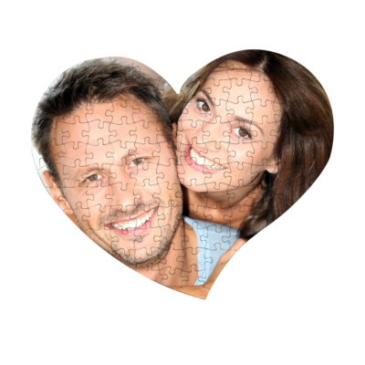 puzzle a cuore personalizzato